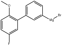 3-(3-FLUORO-6-METHOXYPHENYL)PHENYLMAGNESIUM BROMIDE 结构式