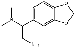 1-BENZO[1,3]DIOXOL-5-YL-N1,N1-DIMETHYL-ETHANE-1,2-DIAMINE 结构式