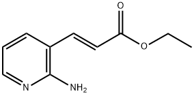 3-(2-氨基吡啶-3-基)丙烯酸乙酯 结构式