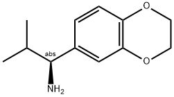 1-(2H,3H-BENZO[3,4-E]1,4-DIOXIN-6-YL)(1S)-2-METHYLPROPYLAMINE 结构式