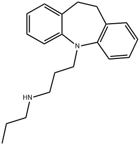 [3-(10,11-DIHYDRO-DIBENZO[B,F]AZEPIN-5-YL)-PROPYL]-PROPYL-AMINE 结构式
