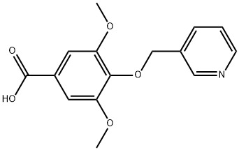 3,5-DIMETHOXY-4-(PYRIDIN-3-YLMETHOXY)BENZOIC ACID 结构式