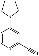 4-PYRROLIDIN-1-YLPYRIDINE-2-CARBONITRILE 结构式