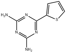 6-(THIOPHEN-2-YL)-1,3,5-TRIAZINE-2,4-DIAMINE 结构式