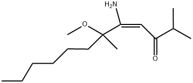 5-AMINO-6-METHOXY-2,6-DIMETHYL-DODEC-4-EN-3-ONE 结构式