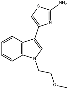 4-[1-(2-METHOXY-ETHYL)-1H-INDOL-3-YL]-THIAZOL-2-YLAMINE 结构式