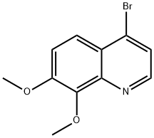 4-溴-7,8-二甲氧基喹啉 结构式