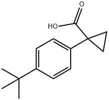 1-(4-叔丁基苯基)环丙烷羧酸 结构式