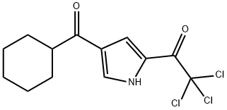 2,2,2-三氯-1-(4-(环己烷羰基)-1H-吡咯-2-基)乙-1-酮 结构式