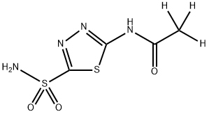 乙酰唑胺D3 结构式