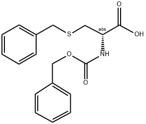 CBZ-(S)-BENZYL-D-CYS 结构式