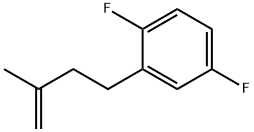 4-(2,5-DIFLUOROPHENYL)-2-METHYL-1-BUTENE 结构式