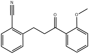 3-(2-CYANOPHENYL)-2'-METHOXYPROPIOPHENONE 结构式
