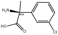 (2S)-2-AMINO-2-(3-CHLOROPHENYL)PROPANOIC ACID 结构式