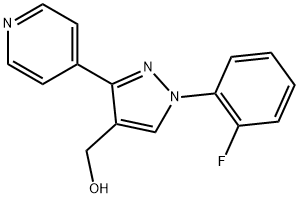 (1-(2-FLUOROPHENYL)-3-(PYRIDIN-4-YL)-1H-PYRAZOL-4-YL)METHANOL 结构式