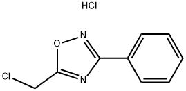 5-(CHLOROMETHYL)-3-PHENYL-1,2,4-OXADIAZOLE HYDROCHLORIDE 结构式