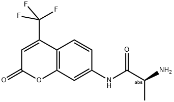 L-Ala-7-amino-4-trifluoro-methylcoumarin 结构式