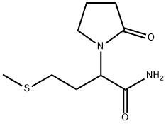 ALPHA-[2-(METHYLTHIO)ETHYL]-2-OXO-1-PYRROLIDINEACETAMIDE 结构式