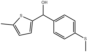 5-METHYL-2-THIENYL-(4-METHYLTHIOPHENYL)METHANOL 结构式