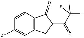 5-BROMO-2-TRIFLUOROACETYL-1-INDANONE 结构式