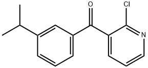 2-CHLORO-3-(3-ISOPROPYLBENZOYL)PYRIDINE 结构式