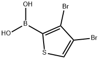 34-二溴噻吩-2-硼酸 结构式