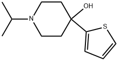 4-HYDROXY-4-(2-THIENYL)-1-ISOPROPYLPIPERIDINE 结构式