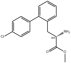 METHYL (2S)-2-AMINO-3-[2-(4-CHLOROPHENYL)PHENYL]PROPANOATE 结构式