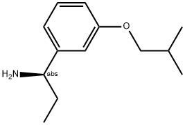 (1R)-1-[3-(2-METHYLPROPOXY)PHENYL]PROPYLAMINE 结构式