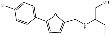 2-(((5-(4-CHLOROPHENYL)-2-FURYL)METHYL)AMINO)BUTAN-1-OL 结构式