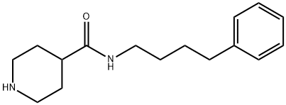 N-(4-PHENYLBUTYL)PIPERIDINE-4-CARBOXAMIDE 结构式