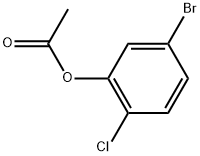 2-CHLORO-5-BROMOPHENYL ACETATE 结构式