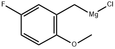 5-FLUORO-2-METHOXYBENZYLMAGNESIUM CHLORIDE 结构式