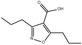 3,5-DIPROPYL-ISOXAZOLE-4-CARBOXYLIC ACID 结构式