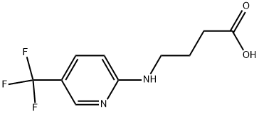 4-[[5-(TRIFLUOROMETHYL)PYRIDIN-2-YL]AMINO]BUTANOIC ACID 结构式