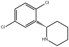 (S)-2-(2,5-二氯苯基)哌啶 结构式