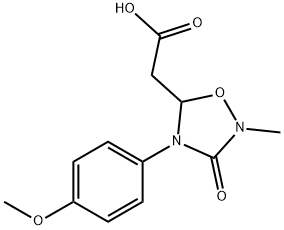 2-[4-(4-METHOXYPHENYL)-2-METHYL-3-OXO-1,2,4-OXADIAZOLAN-5-YL]ACETIC ACID 结构式