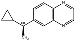 (1S)CYCLOPROPYLQUINOXALIN-6-YLMETHYLAMINE 结构式