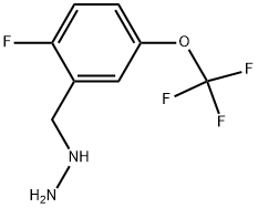 2-FLUORO-5-TRIFLUOROMETHOXY-BENZYL-HYDRAZINE 结构式