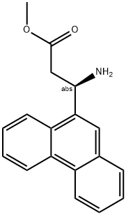 METHYL (3R)-3-AMINO-3-(9-PHENANTHRYL)PROPANOATE 结构式