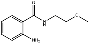 2-氨基-N-(2-甲氧基乙基)苯甲酰胺 结构式