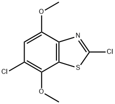 2,6-Dichloro-4,7-dimethoxybezothiazole 结构式