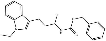 Benzyl 3-(1-ethyl-1H-indol-3-yl)-1-methylpropylcarbamate 结构式