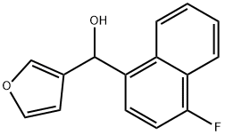 4-FLUORO-1-NAPHTHYL-(3-FURYL)METHANOL 结构式