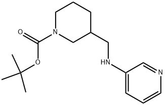 1-BOC-3-(PYRIDIN-3-YLAMINOMETHYL)-PIPERIDINE 结构式