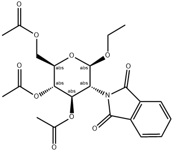 ETHYL 3,4,6-O-TRI-O-ACETYL-2-DEOXY-2-PHTHALIMIDO-BETA-D-GLUCOPYRANOSIDE 结构式