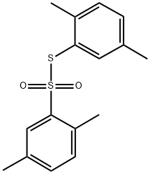 2,5-DIMETHYL-BENZENETHIOSULFONIC ACID S-(2,5-DIMETHYL-PHENYL) ESTER 结构式