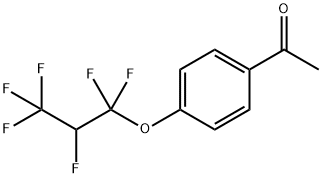 1-(4-(1,1,2,3,3,3-六氟丙氧基)苯基)乙-1-酮 结构式