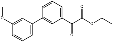 ETHYL 3-(3-METHOXYPHENYL)BENZOYLFORMATE 结构式