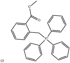 (2-METHOXYCARBONYL-BENZYL)-TRIPHENYL-PHOSPHONIUM, CHLORIDE 结构式